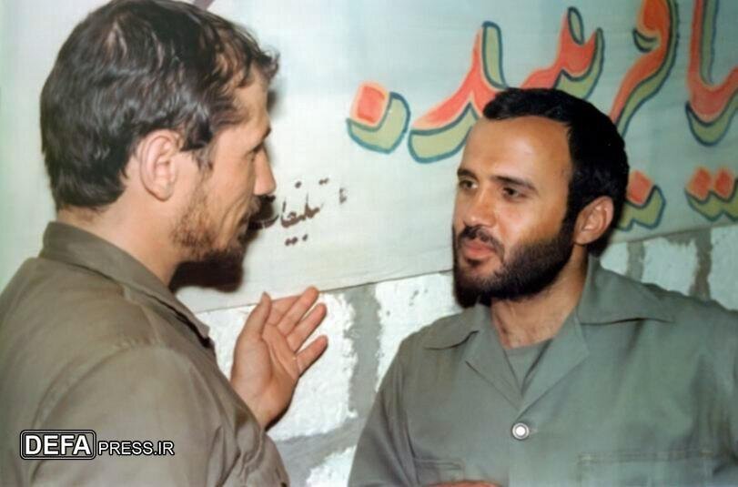 عکس/ غلامعلی رشید در کنار صیاد شیرازی در دوران دفاع مقدس