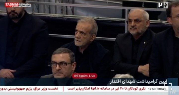 حضور پزشکیان در مراسم گرامیداشت شهدای اقتدار + تصاویر