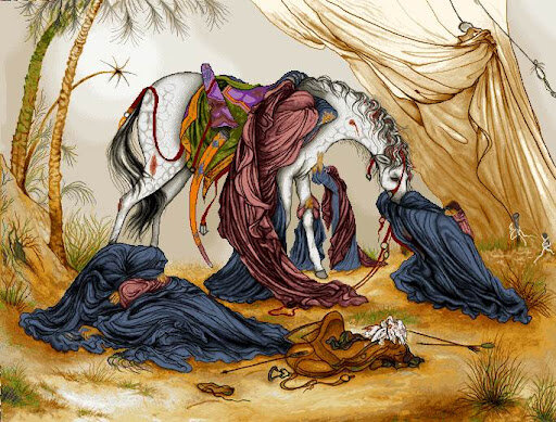 نظر رهبرانقلاب درباره تابلو عصر عاشورای استاد فرشچیان