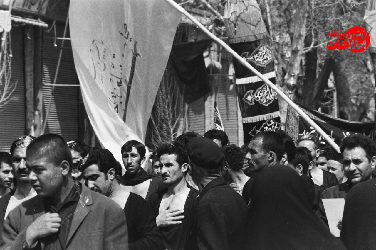 عکسهایی از عزاداری عاشورا در پاچنار تهران، سال ۱۳۴۸
