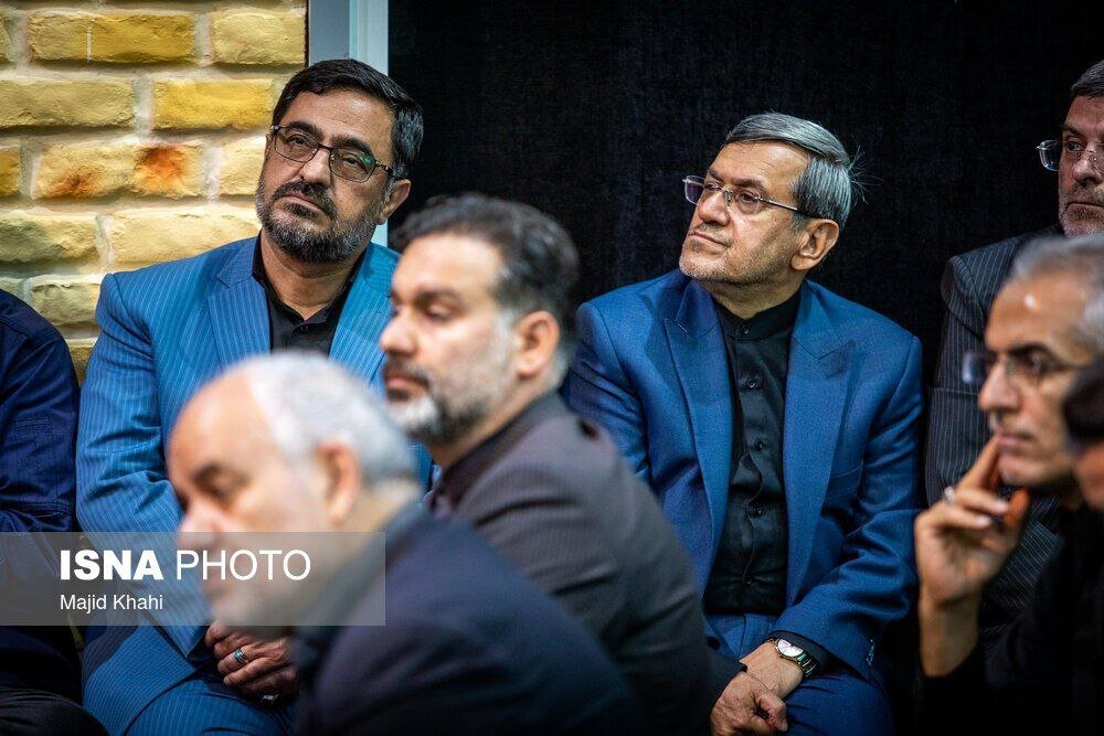 تصویری از سعید مرتضوی در مراسم گرامیداشت شهدای حمله اسرائیل به زندان اوین