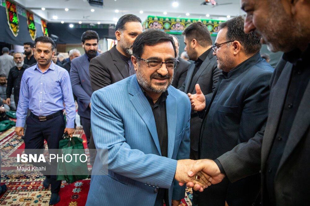 تصویری از سعید مرتضوی در مراسم گرامیداشت شهدای حمله اسرائیل به زندان اوین