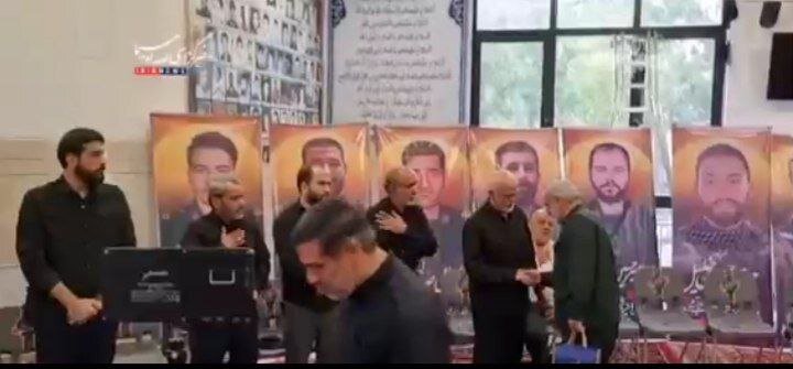 تصاویری از سردار قاآنی در مراسم بزرگداشت شهدای نیروی قدس سپاه