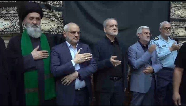 حضور پزشکیان در مراسم بزرگداشت چندتن از فرماندهان ارتشی/ سردار رادان و سرلشکر حاتمی هم بودند+ تصاویر