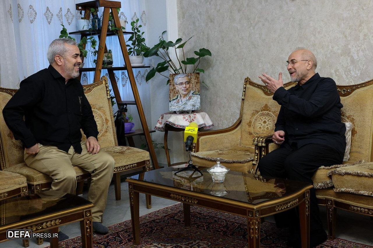 دیدار رئیس مجلس با خانواده سپهبد شهید باقری