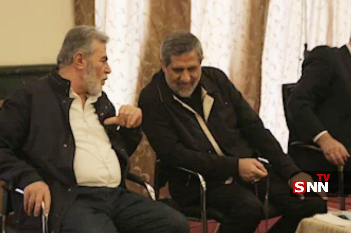 تصویری از حاج رمضان در کنار زیاد نخاله رهبر جهاد اسلامی