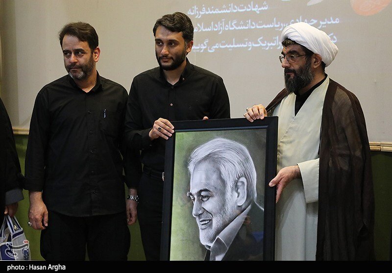 مراسم چهلمین روز شهادت رئیس دانشگاه آزاد + تصاویر