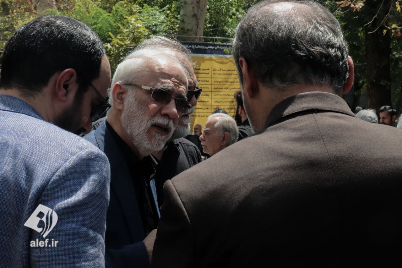 چهره‌های حاضر در مراسم تشییع احمد توکلی/ از حضور زاکانی تا حزن روح الامینی + تصاویر