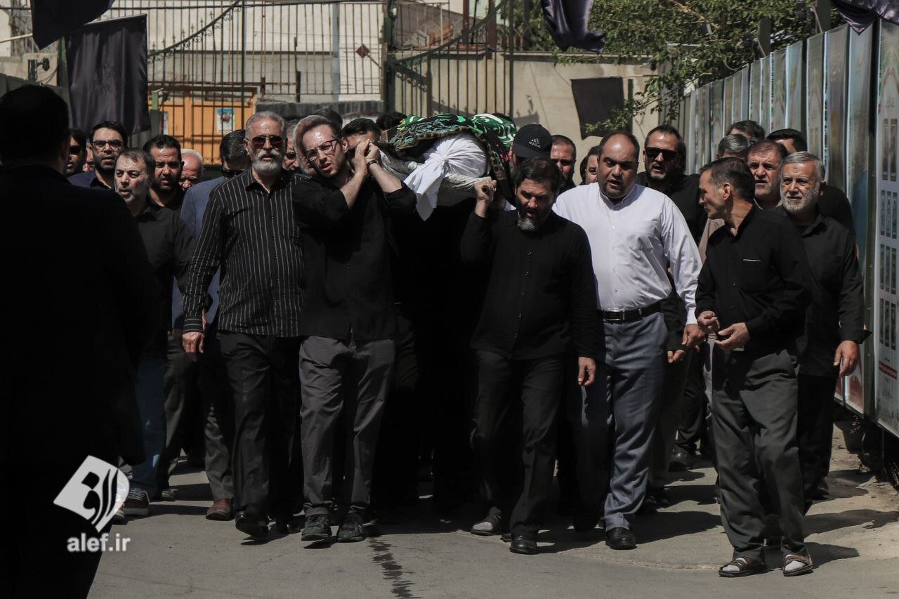 چهره‌های حاضر در مراسم تشییع احمد توکلی/ از حضور زاکانی تا حزن روح الامینی + تصاویر