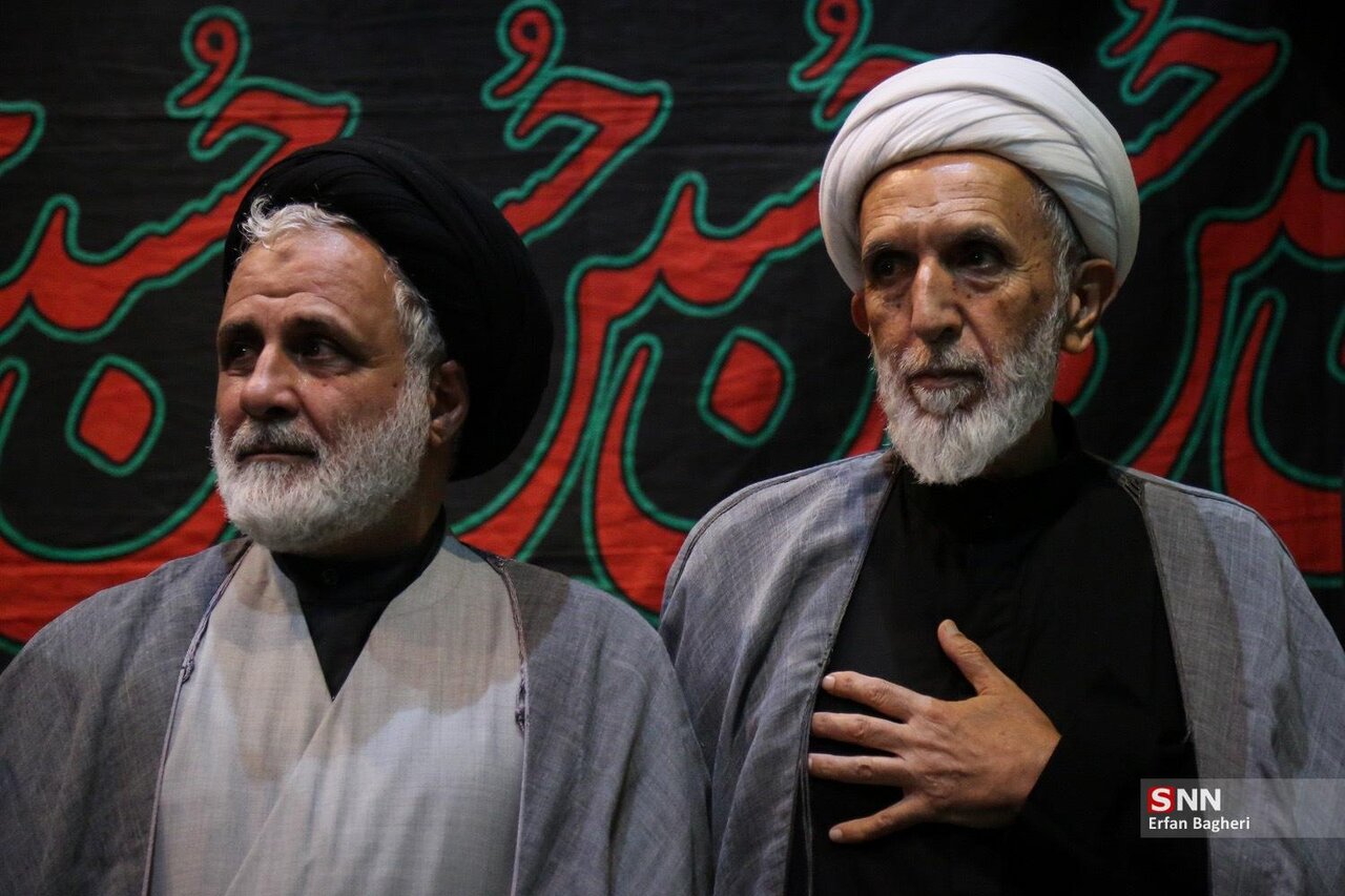 خوش و بش سردار قاآنی و اسماعیل کوثری/ برادران طائب هم بودند/ تصاویری از مراسم چهلم شهید سرلشکر محققی