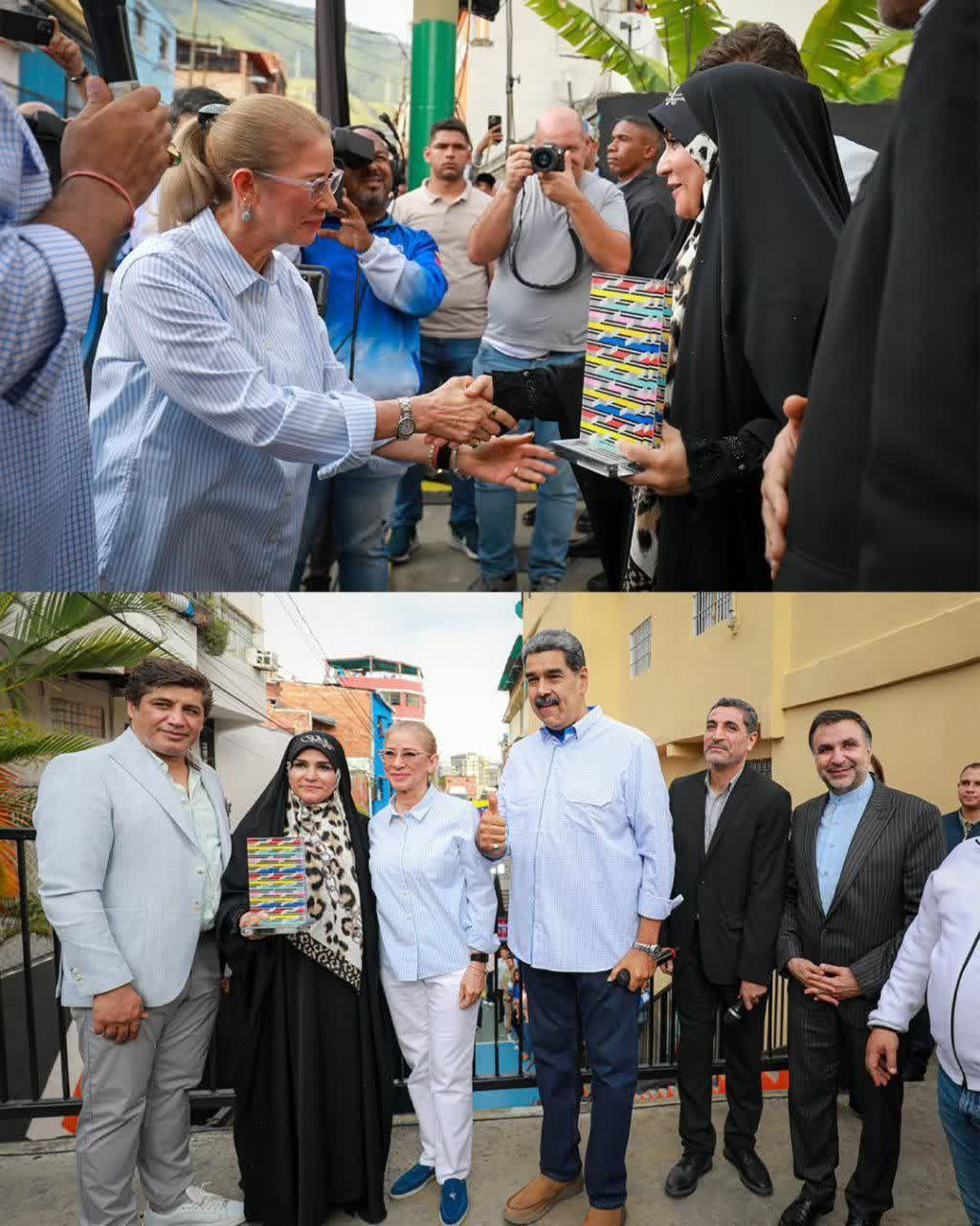 دیدار مجری شبکه خبر با نیکولاس مادورو+تصاویر