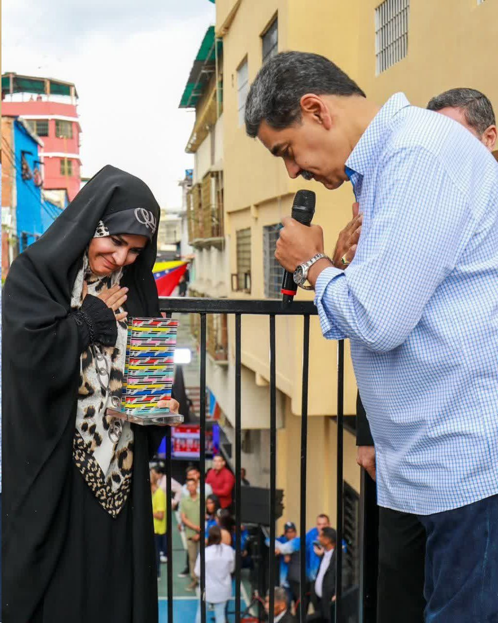 دیدار مجری شبکه خبر با نیکولاس مادورو+تصاویر