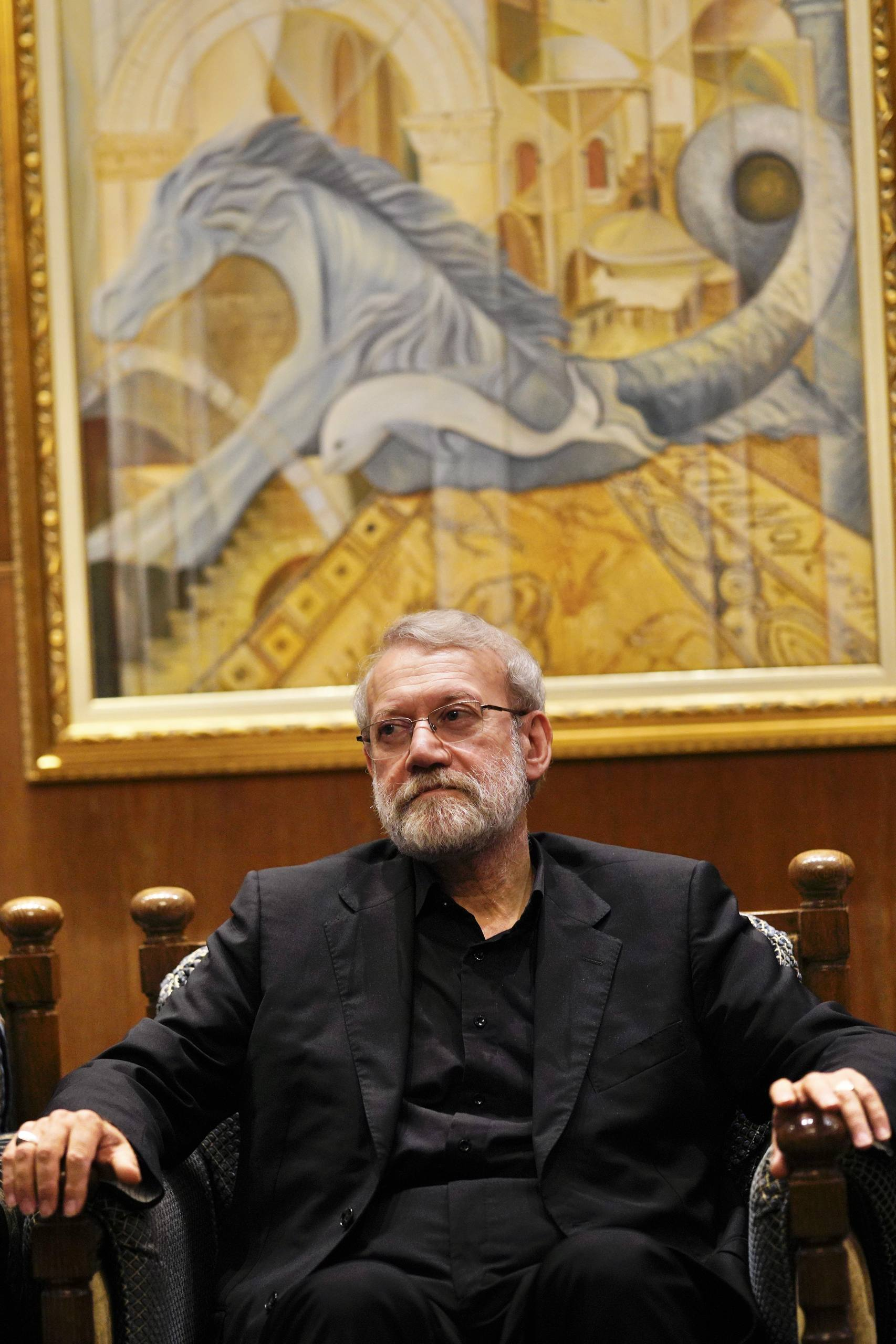 تصاویر رسمی از دیدار علی لاریجانی با نبیه بری