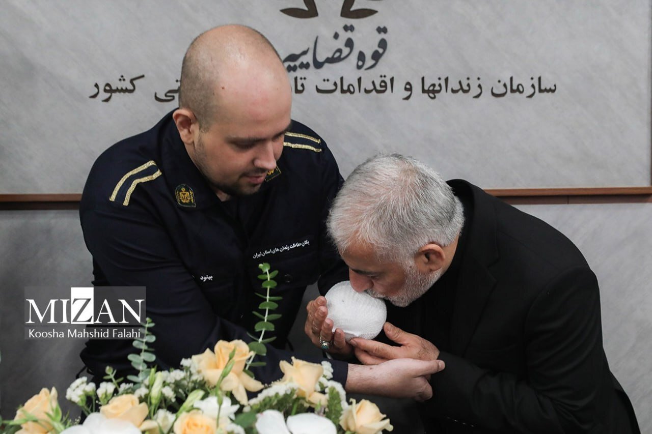 سرباز جانباز حمله اسرائیل به زندان اوین + تصویر