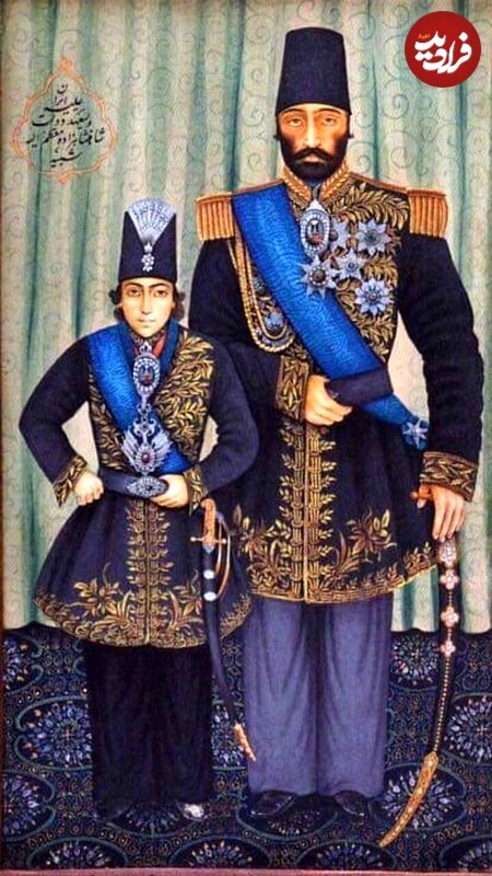 نقاشی دوران نوجوانی مظفرالدین‌شاه در موزه لوور پاریس