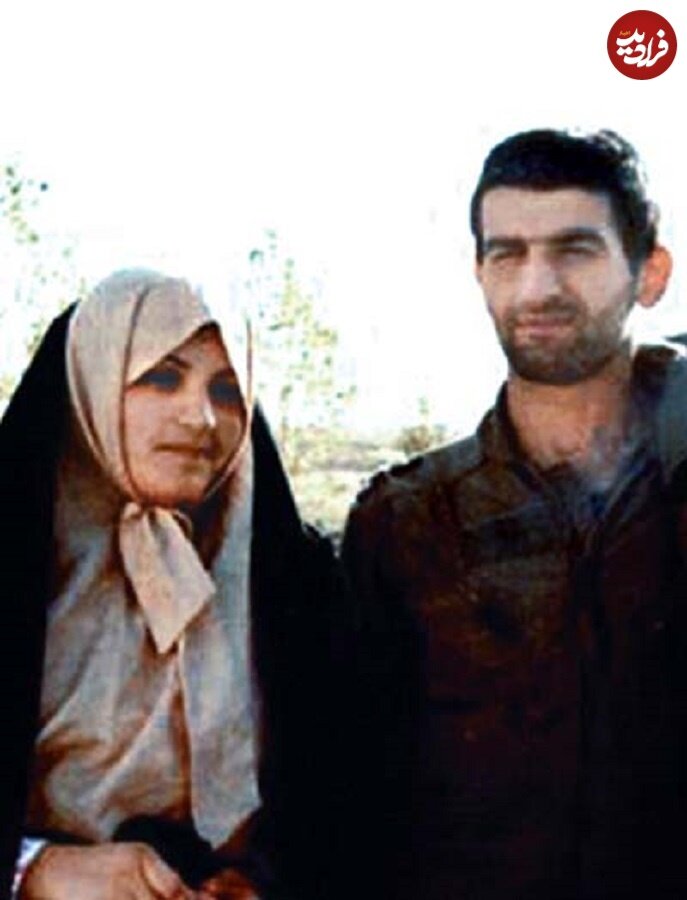 عکس/ شهید عباس بابایی در کنار همسرش، دهه ۵۰