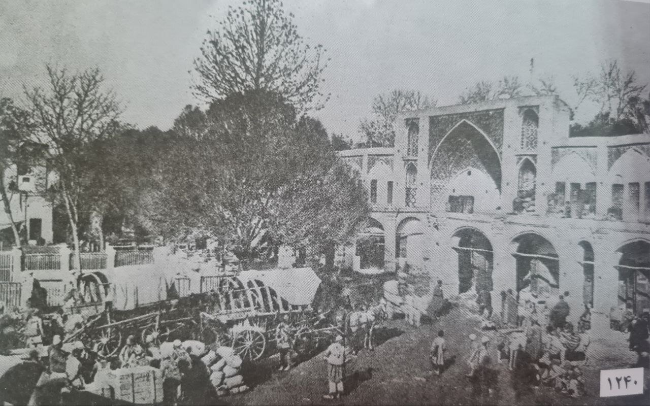 عکس/ سبزهمیدان (میدان ۱۵ خرداد کنونی) در زمان حکومت ناصرالدینشاه