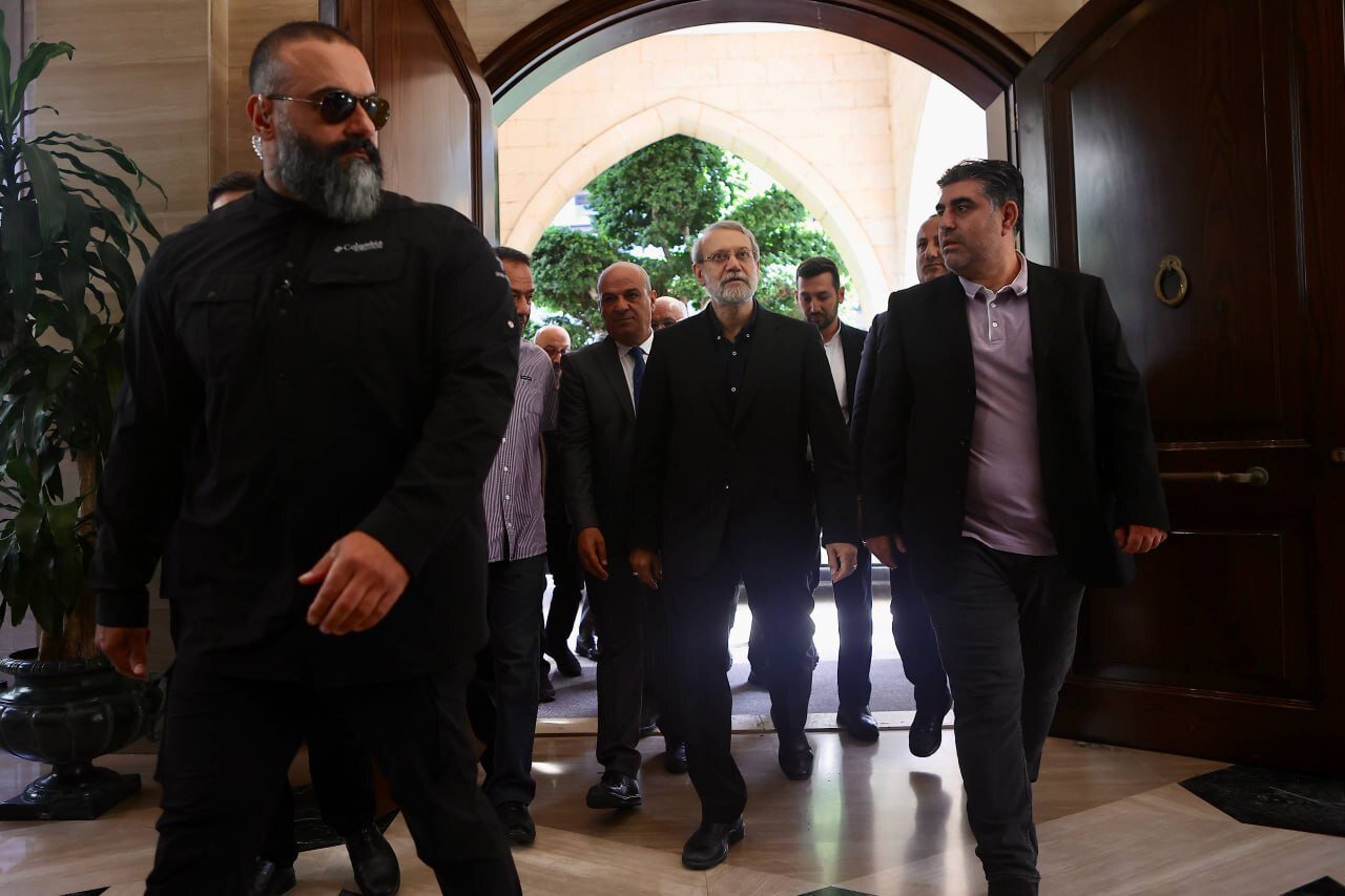 تصاویری از خنده‌های لاریجانی و نبیه بری در دیدار امروز در بیروت