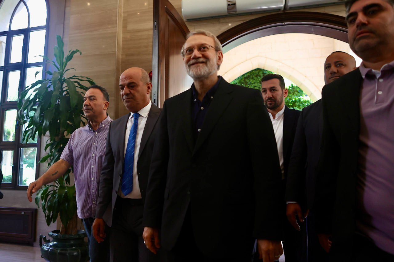 تصاویری از خنده‌های لاریجانی و نبیه بری در دیدار امروز در بیروت