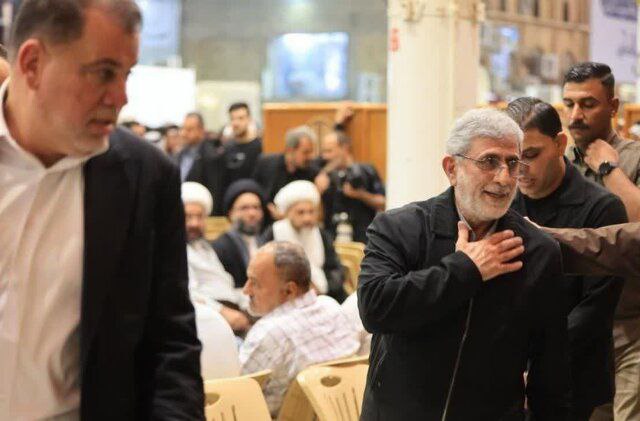 تصویری از حضور فرمانده نیروی قدس سپاه در عراق/ علت سفر سردار قاآنی به نجف چه بود؟