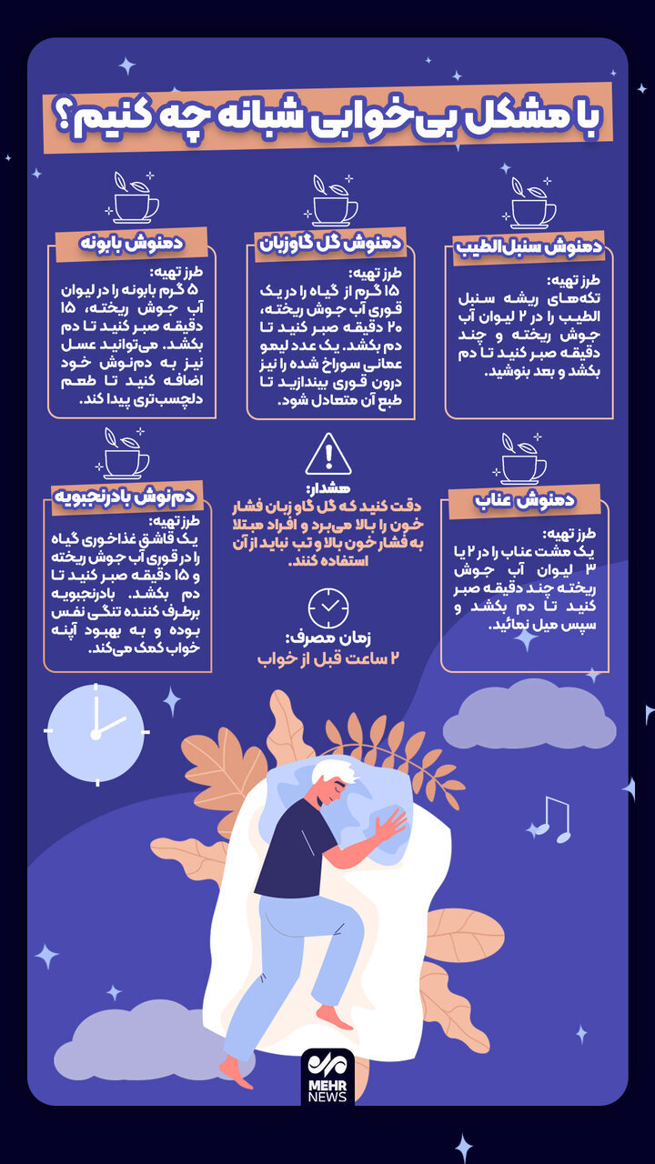 با مشکل بی‌خوابی شبانه چه کنیم؟