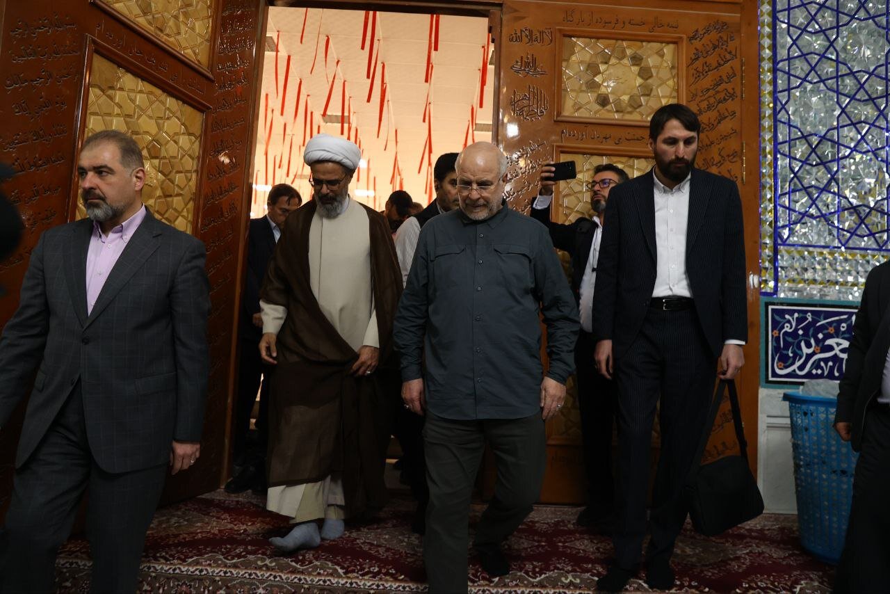 ادای اخترام ویژه قالیباف به مقام شهدای خراسان شمالی + تصویر