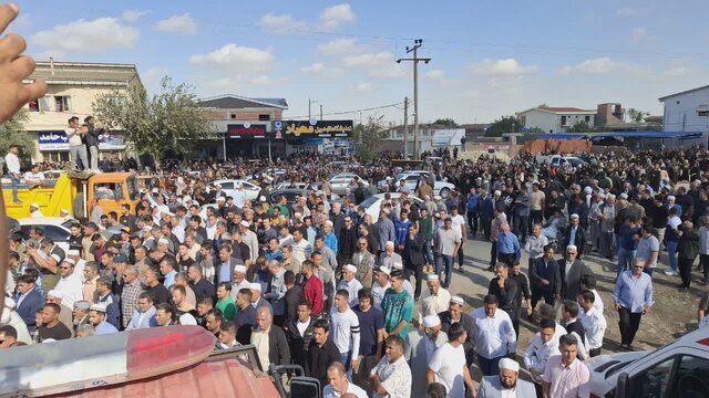 عکس| تشییع پیکر صابر کاظمی در زادگاهش آققلا