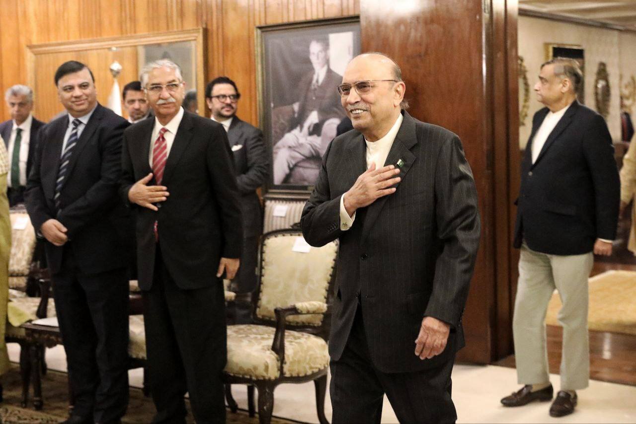 تصاویر خاص از دیدار لاریجانی با رئیسجمهور پاکستان + عکس