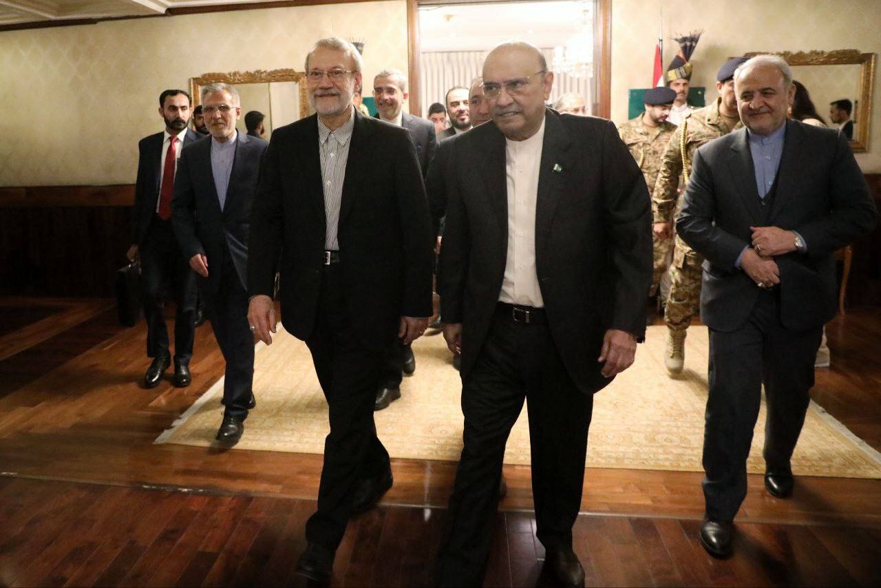تصاویر خاص از دیدار لاریجانی با رئیسجمهور پاکستان + عکس