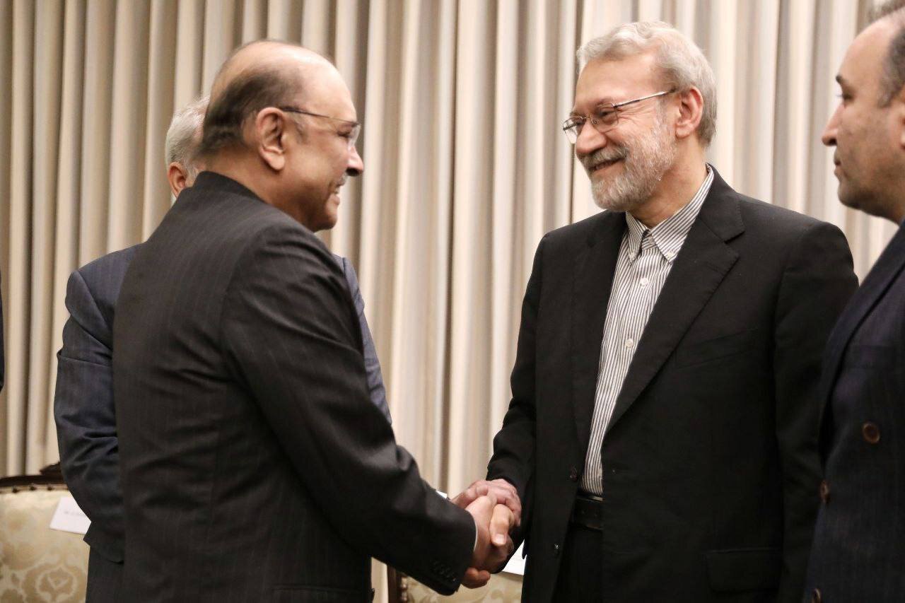 تصاویر خاص از دیدار لاریجانی با رئیسجمهور پاکستان + عکس