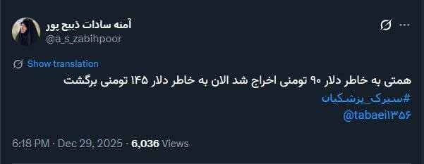 ادبیات عجیب آمنه سادات ذبیح پور درباره انتصاب همتی؛ سیرک پزشکیان! + تصویر