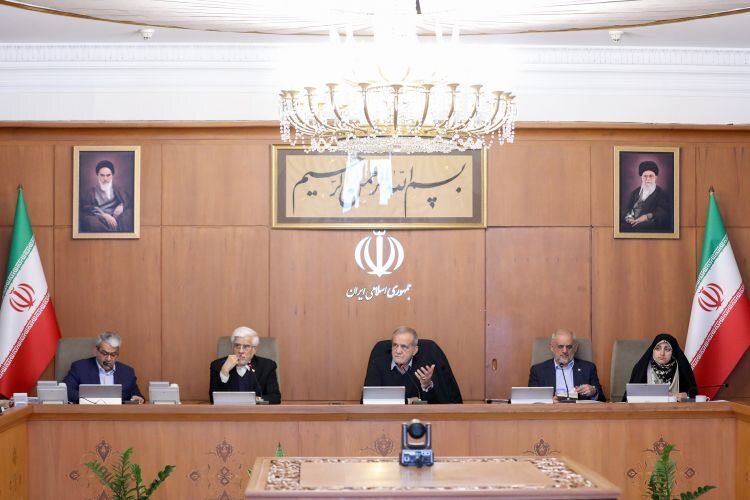 تصاویر خاص از  جلسه هیئت دولت پزشکیان + عکس