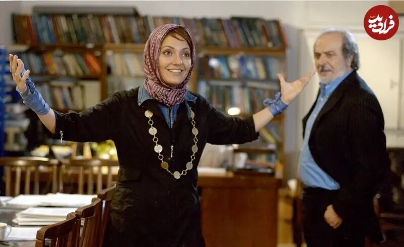 ایرج قادری در یکی از آخرین فیلم‌هایش در کنار مهناز افشار/ عکس